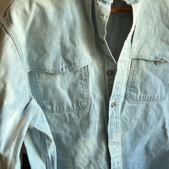 Vintage Carhartt Button Down Denim Shirt - Picture 2 of 8
